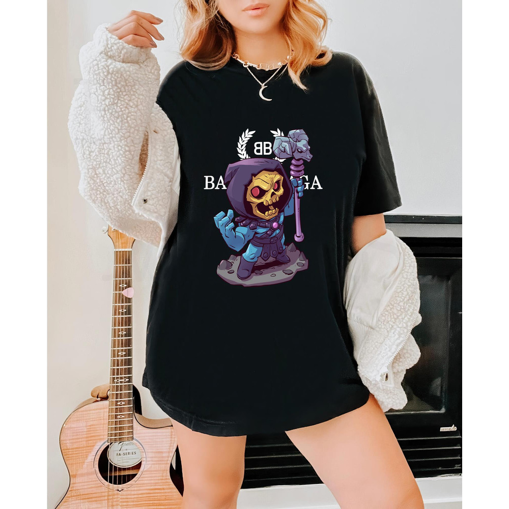 Balenciaga BB Chibi Skeletor Fan Gift TShirt04gblack04gblackjpg