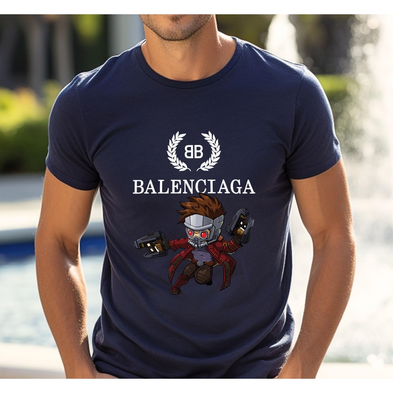 Balenciaga BB Chibi Starlord Fan Gift TShirt02navy02navyjpg