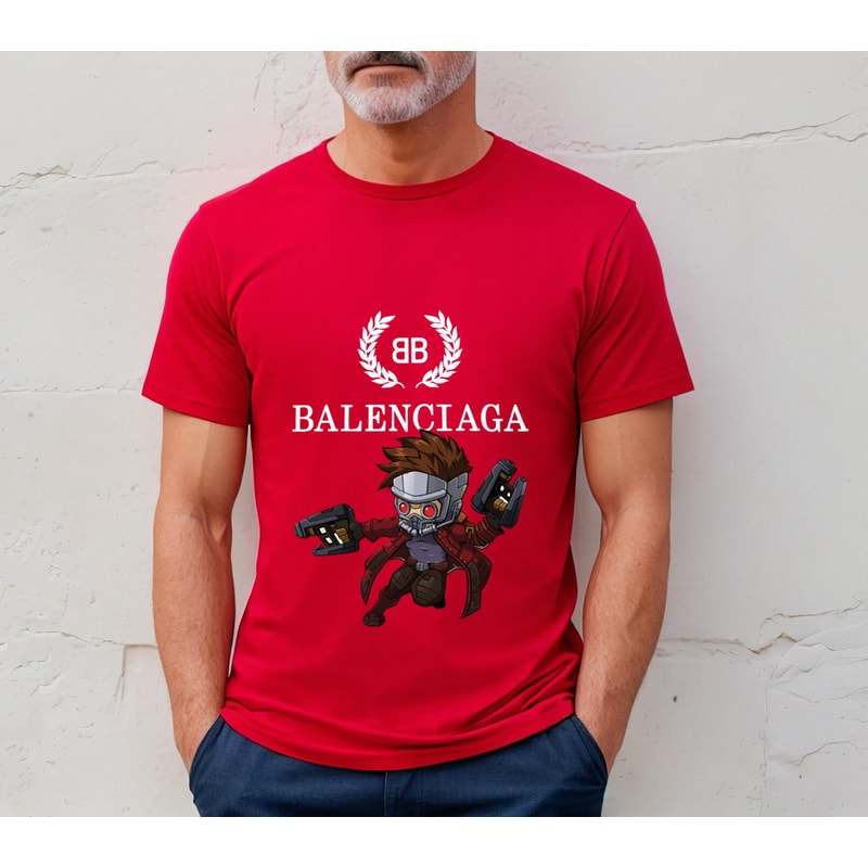 Balenciaga BB Chibi Starlord Fan Gift TShirt03red03redjpg
