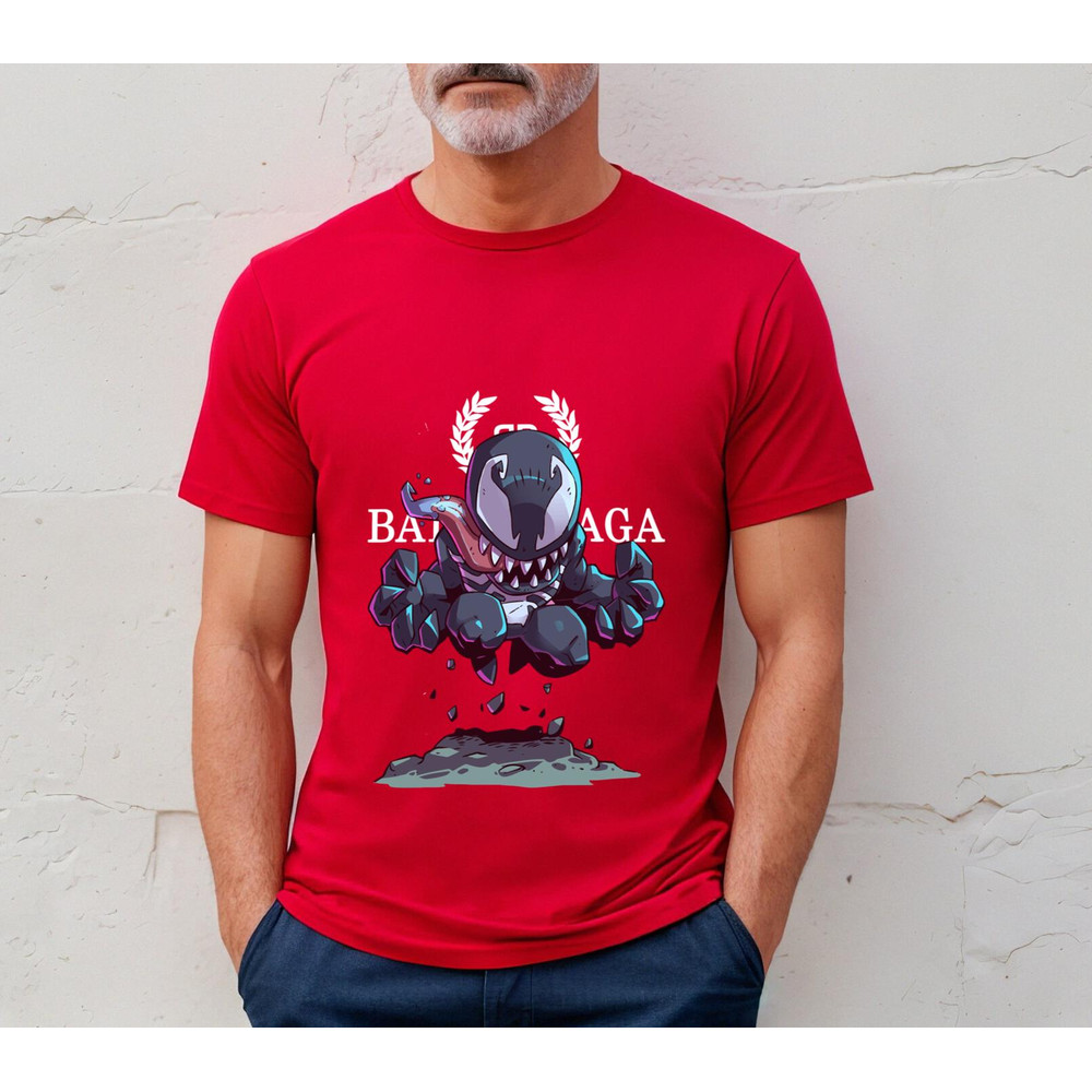 Balenciaga BB Chibi Venom Fan Gift TShirt03red03redjpg