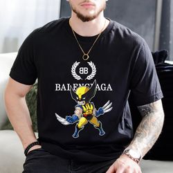 balenciaga bb chibi wolverine new fan gift t-shirt