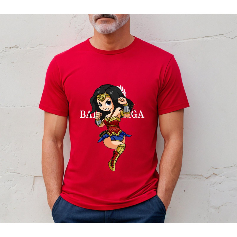 Balenciaga BB Chibi Wonder woman Fan Gift TShirt03red03redjpg