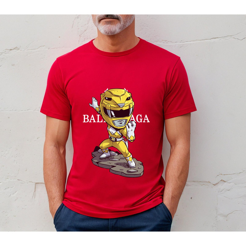 Balenciaga BB Chibi Yellow Ranger Fan Gift TShirt03red03redjpg