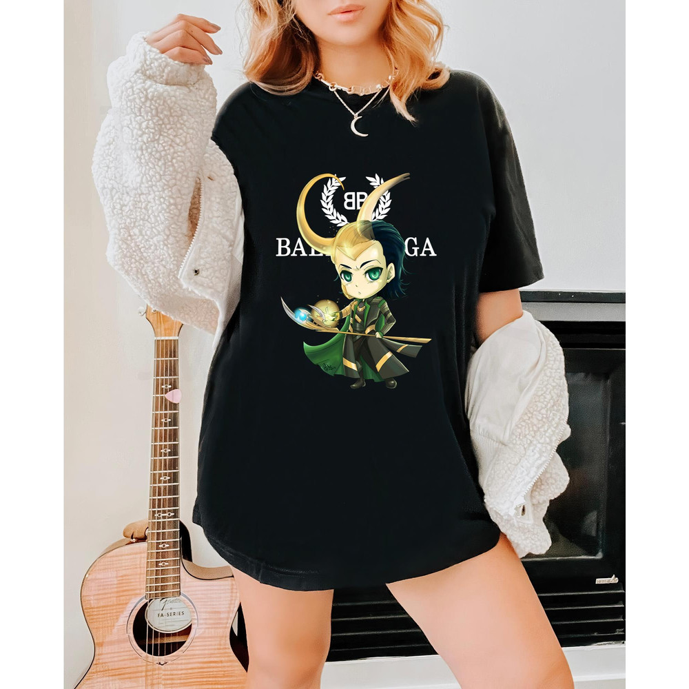 Balenciaga BB Loki Chibi Fan Gift TShirt04gblack04gblackjpg