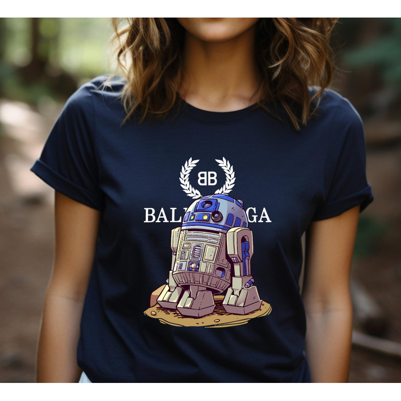 Balenciaga BB R2D2 Chibi Starwars Fan Gift TShirt05gnavy05gnavyjpg