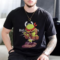 balenciaga bb raph ninja turtle chibi fan gift t-shirt