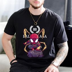 balenciaga bb spiderman chibi endgame fan gift t-shirt