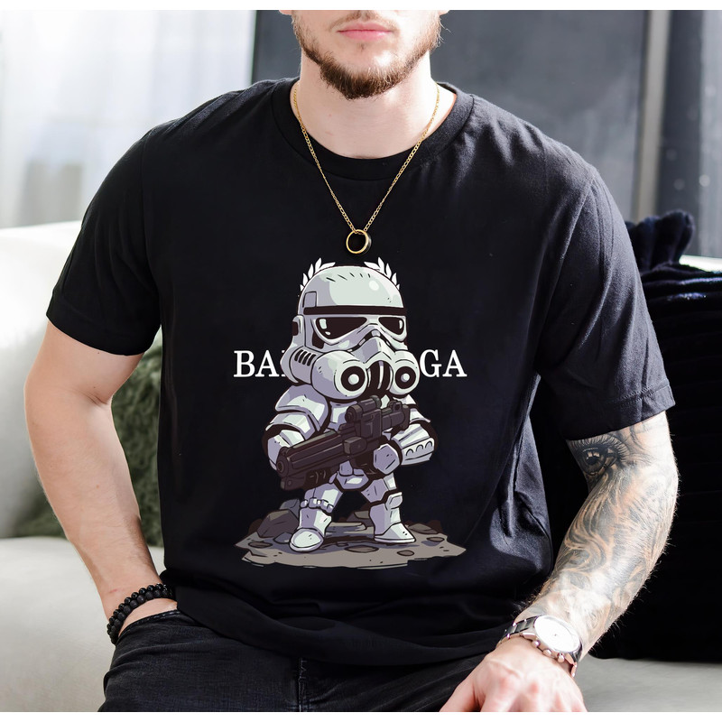 Balenciaga BB Stormtrooper Chibi Starwars Fan Gift TShirt01black01blackjpg