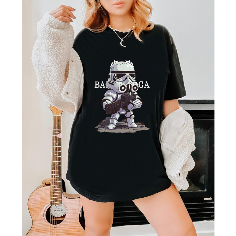 Balenciaga BB Stormtrooper Chibi Starwars Fan Gift TShirt04gblack04gblackjpg