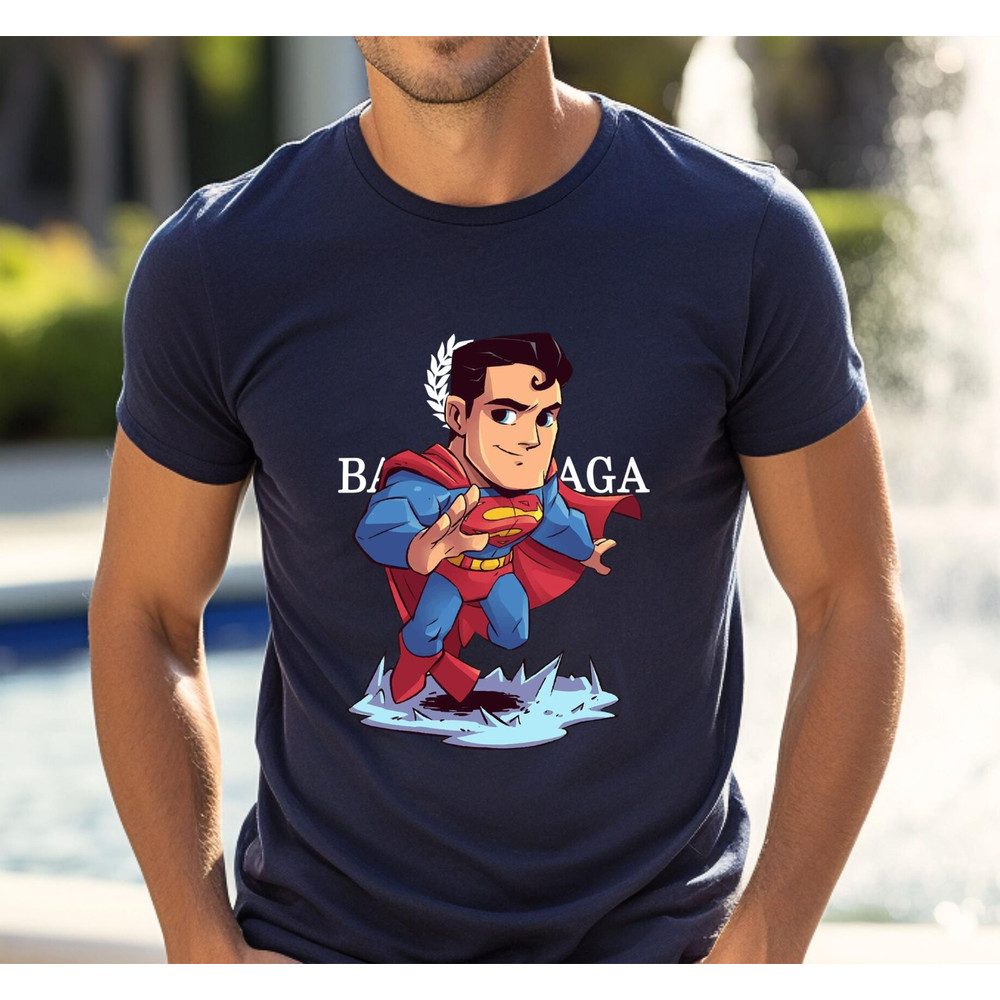 Balenciaga BB Superman Chibi Fan Gift TShirt02navy02navyjpg