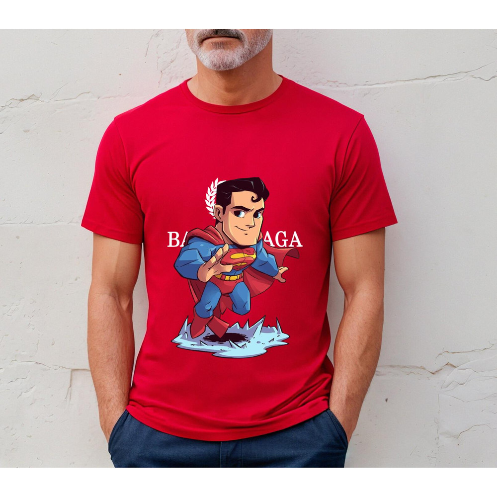Balenciaga BB Superman Chibi Fan Gift TShirt03red03redjpg