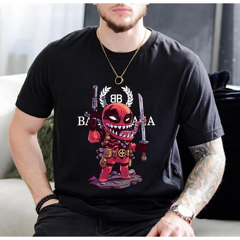 Balenciaga BB Venompool Chibi Fan Gift TShirt01black01blackjpg