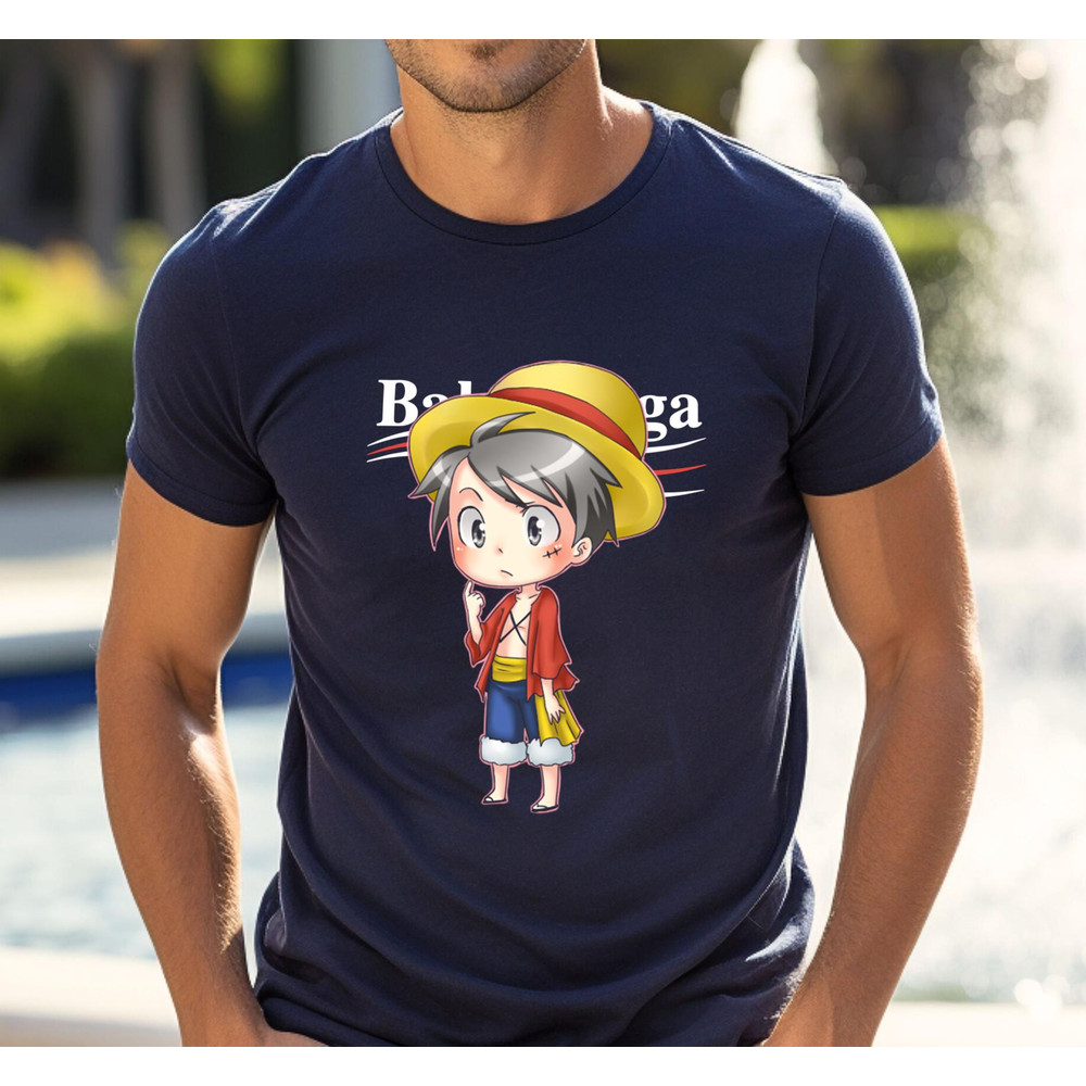 Balenciaga Luffy Chibi Fan Gift TShirt02navy02navyjpg