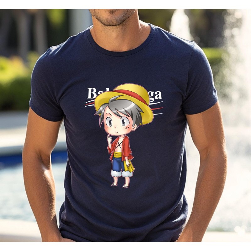 Balenciaga Luffy Chibi Fan Gift TShirt02navy02navyjpg