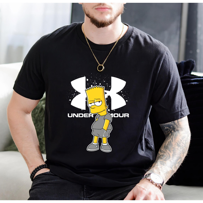 Bart Simpson Under Armour Fan Gift TShirt01black01blackjpg