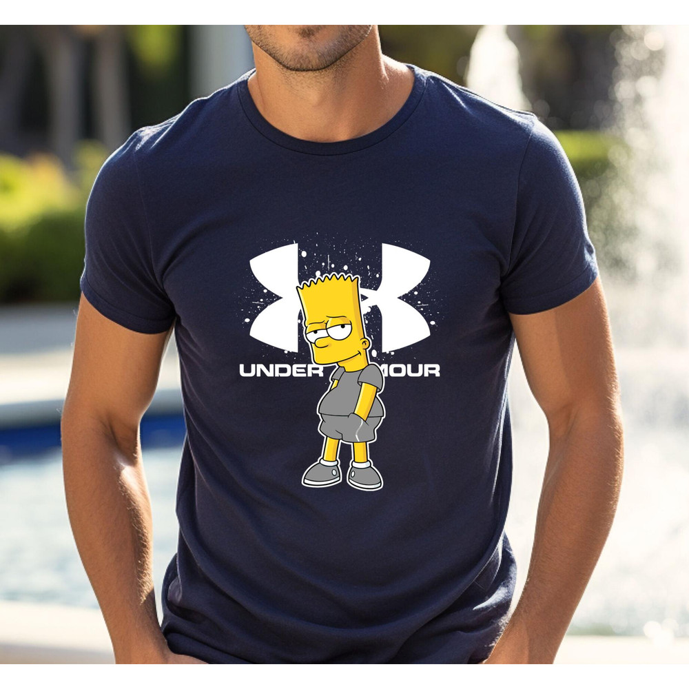Bart Simpson Under Armour Fan Gift TShirt02navy02navyjpg