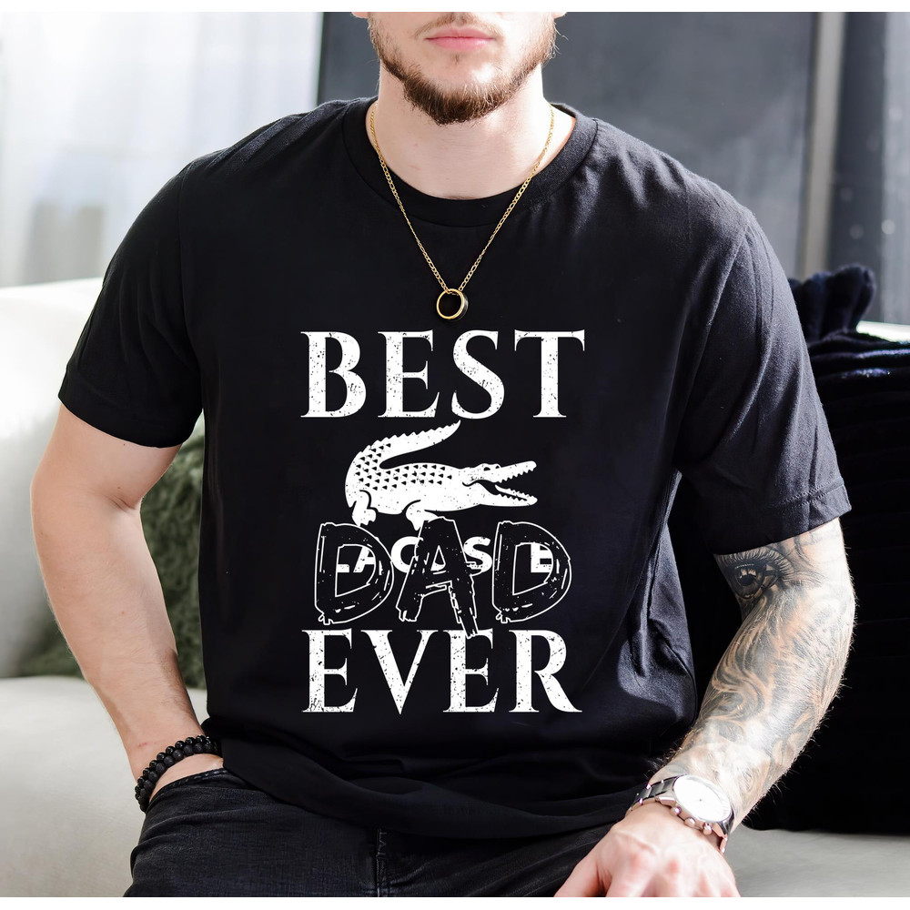 Best Lacoste Dad Ever Fathers Day Gift TShirt01black01blackjpg
