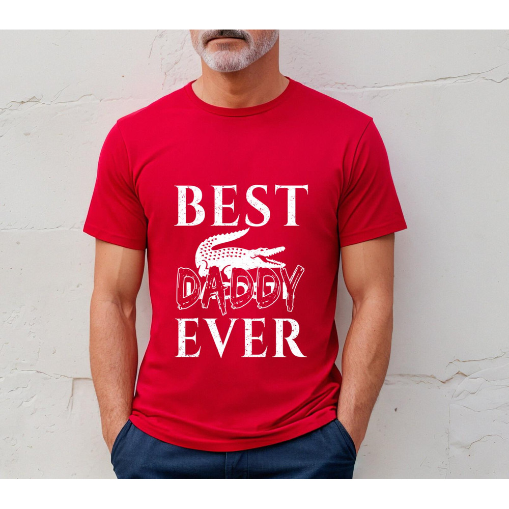 Best Lacoste Daddy Ever Fathers Day Gift TShirt03red03redjpg