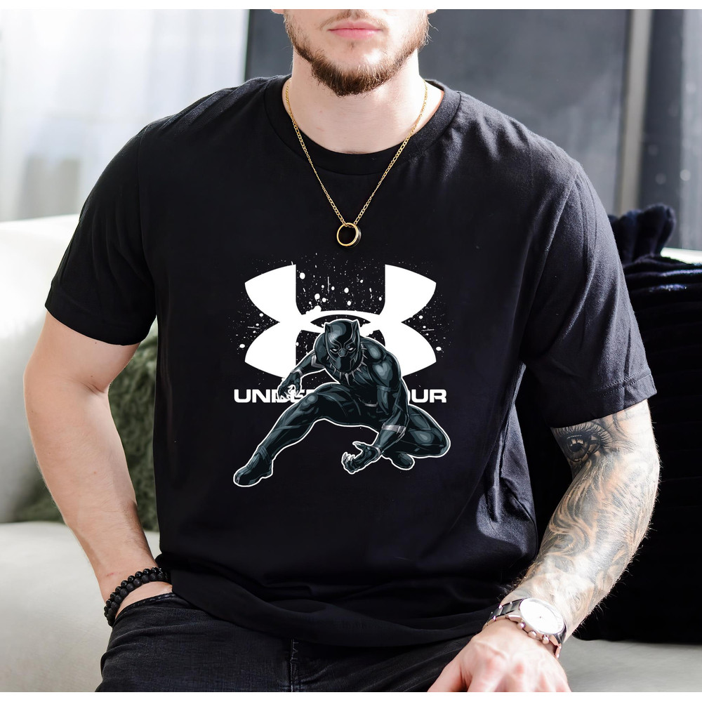 Black Panther Under Armour Fan Gift TShirt01black01blackjpg