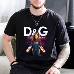 captain marvel dolce & gabbana fan gift t-shirt