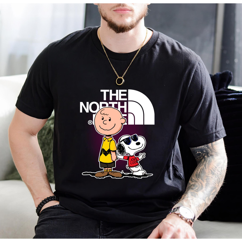 Charlie Brown Snoopy The North Face Fan Gift TShirt01black01blackjpg