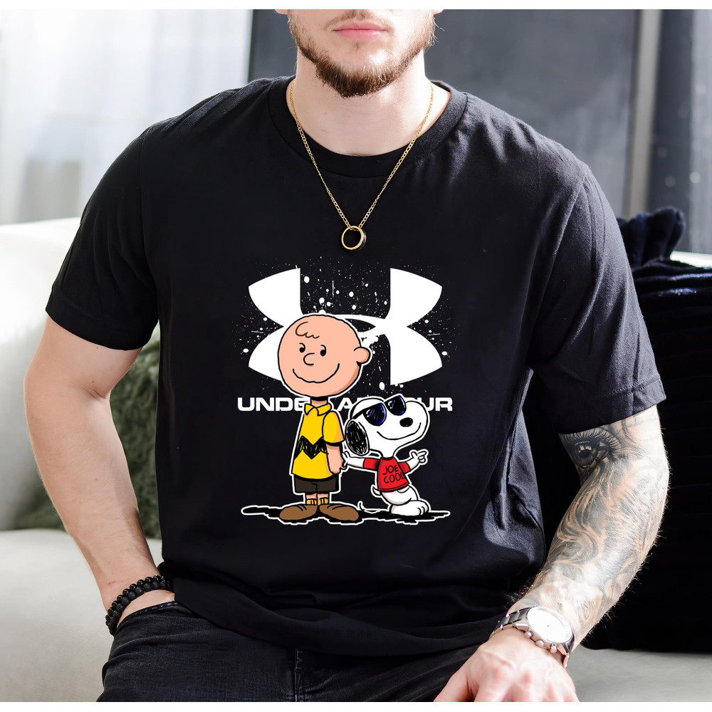 Charlie Brown  Snoopy Under Armour Fan Gift TShirt01black01blackjpg