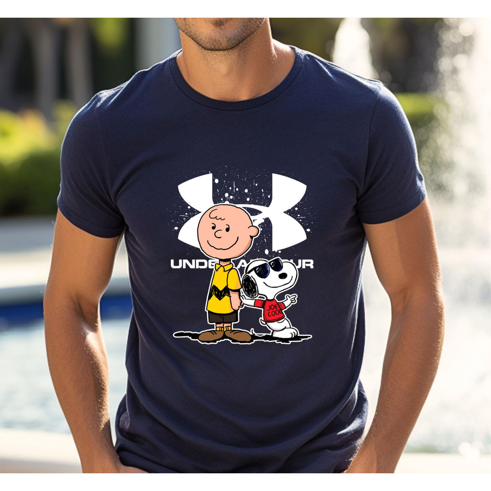 Charlie Brown  Snoopy Under Armour Fan Gift TShirt02navy02navyjpg