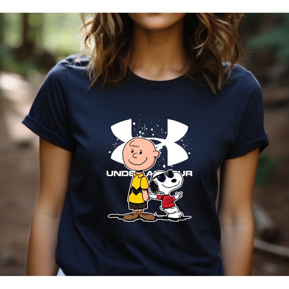 Charlie Brown  Snoopy Under Armour Fan Gift TShirt05gnavy05gnavyjpg