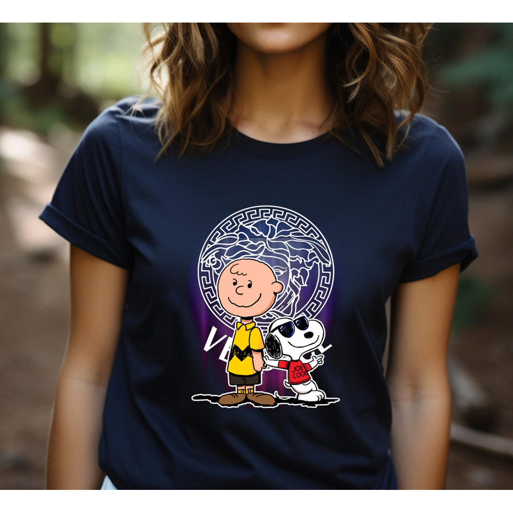 Charlie Brown  Snoopy Versace Fan Gift TShirt05gnavy05gnavyjpg