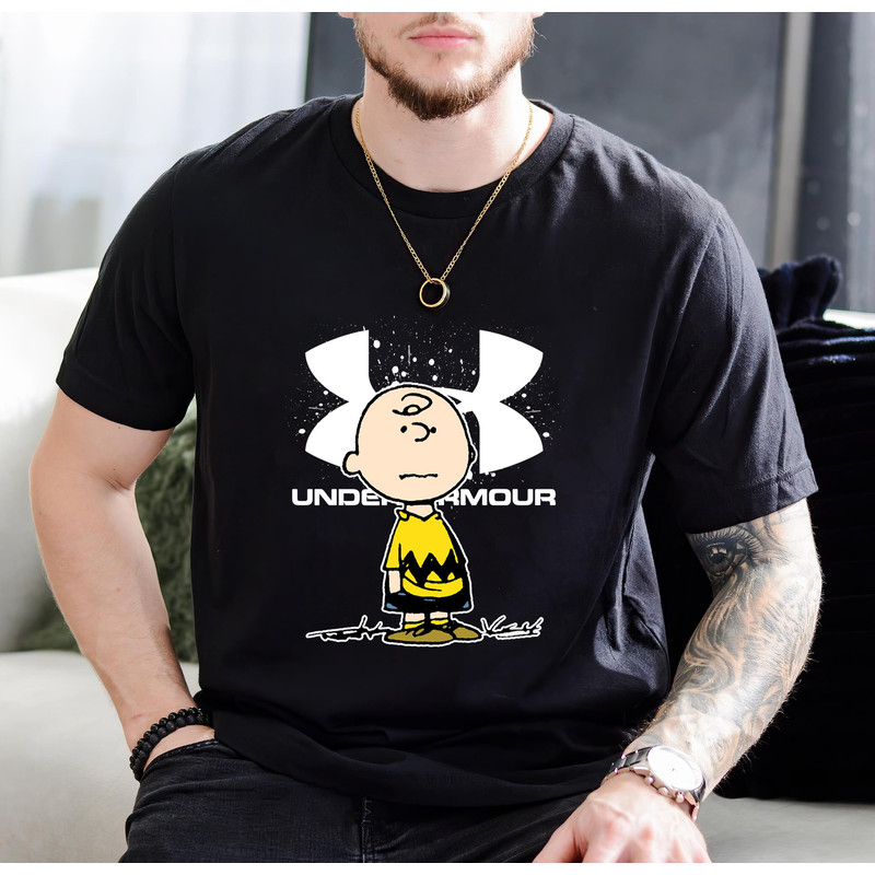 Charlie Brown Under Armour Fan Gift TShirt01black01blackjpg