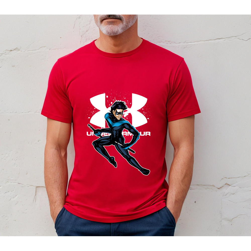 Dick Grayson Nightwing Under Armour Fan Gift TShirt03red03redjpg