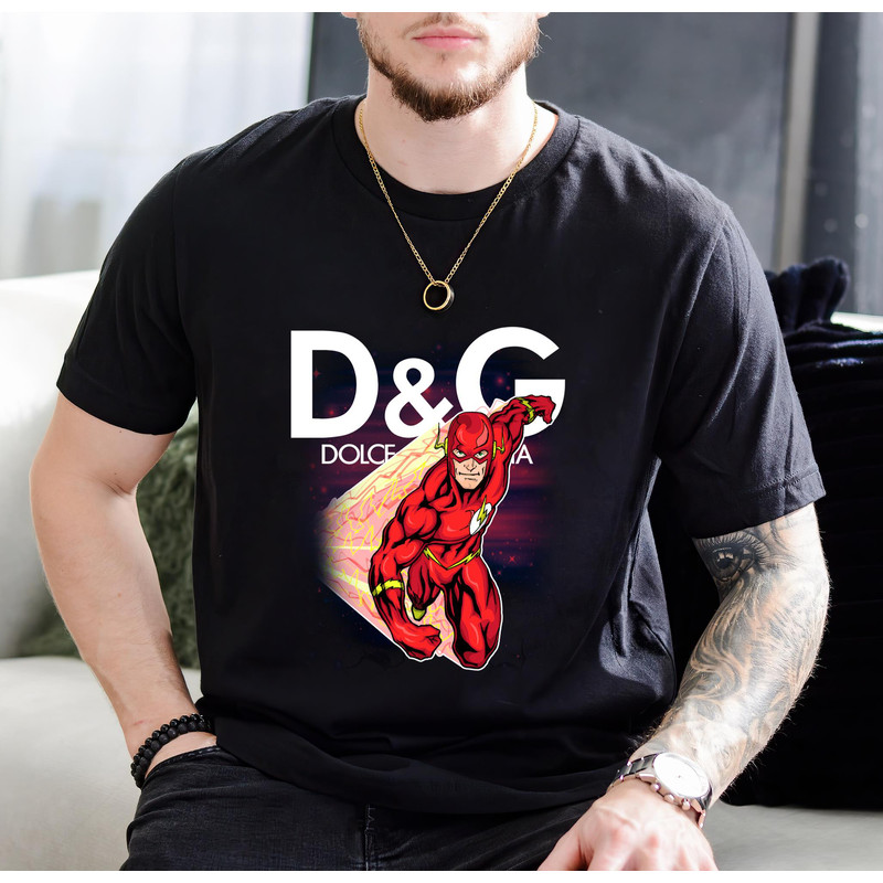 Flash Dolce Gabbana Fan Gift TShirt01black01blackjpg