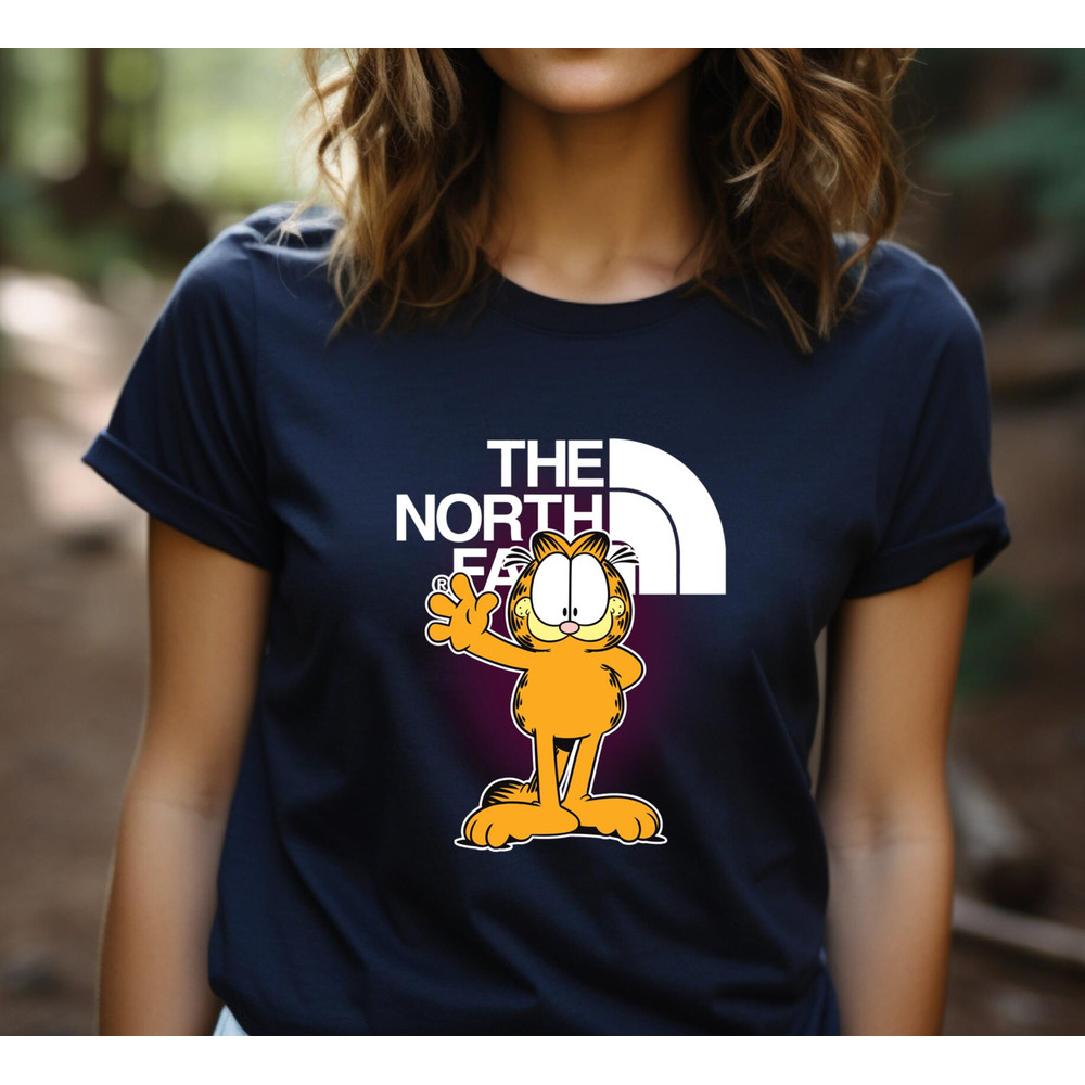 Garfield The North Face Fan Gift TShirt05gnavy05gnavyjpg