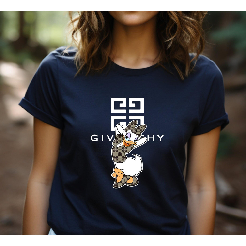 Givenchy Daisy Duck  Disney Fan Gift TShirt05gnavy05gnavyjpg