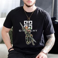 givenchy green arrow fan gift t-shirt