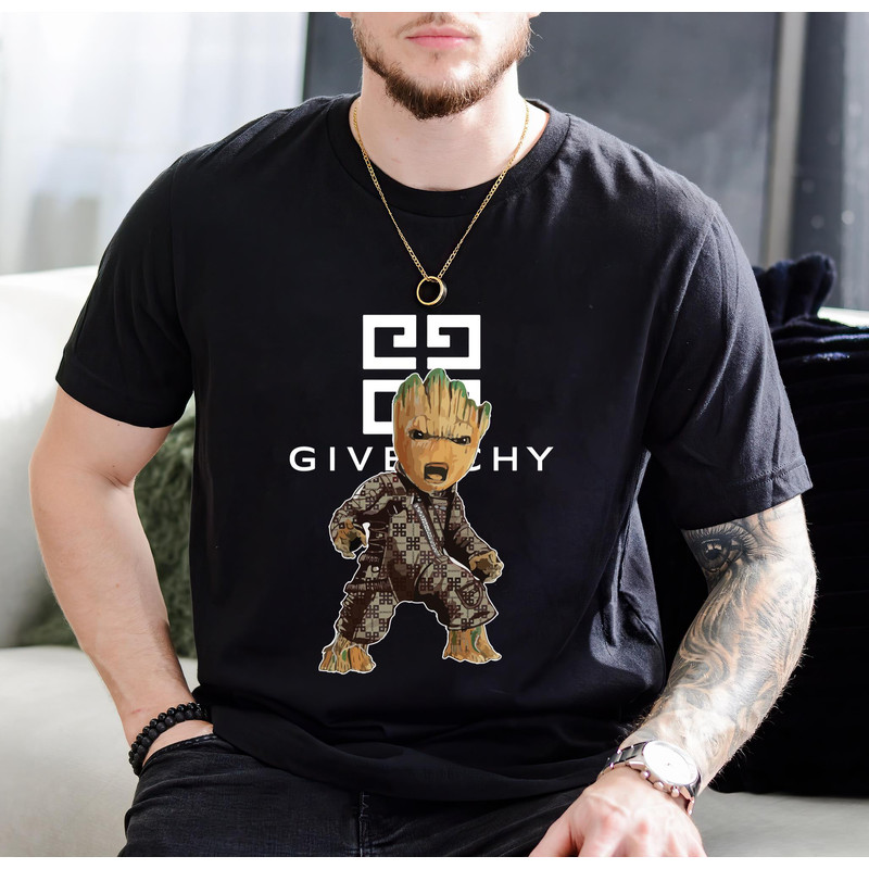 Givenchy Groot Fan Gift TShirt01black01blackjpg