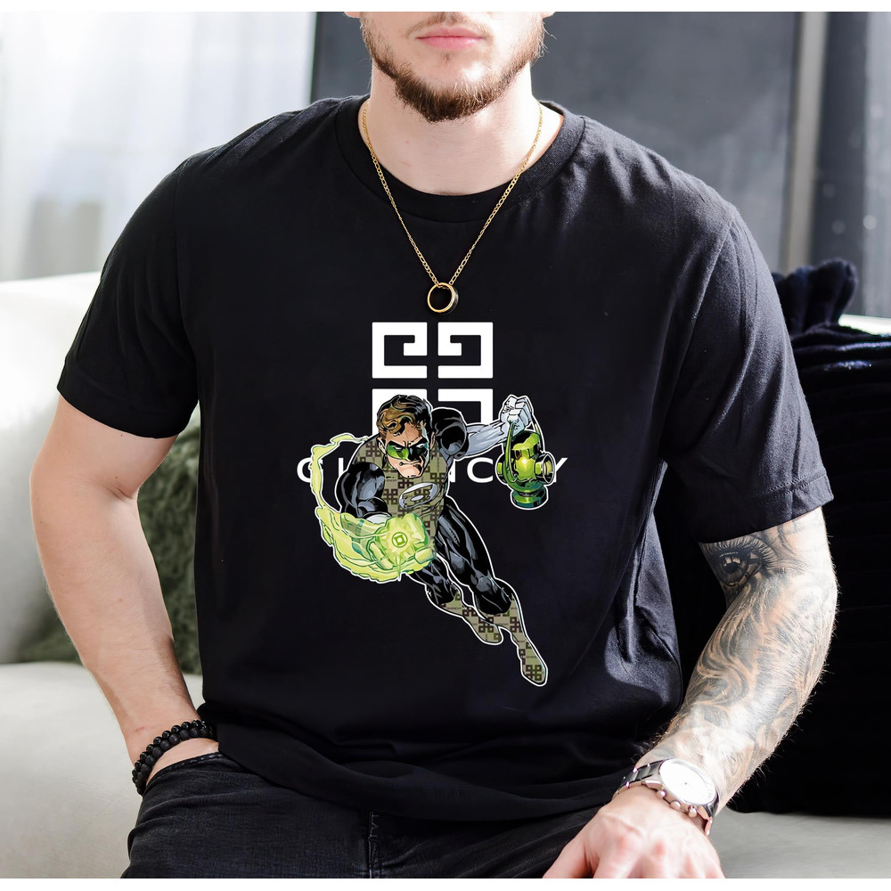 Givenchy Hal Jordan Green Lantern Fan Gift TShirt01black01blackjpg