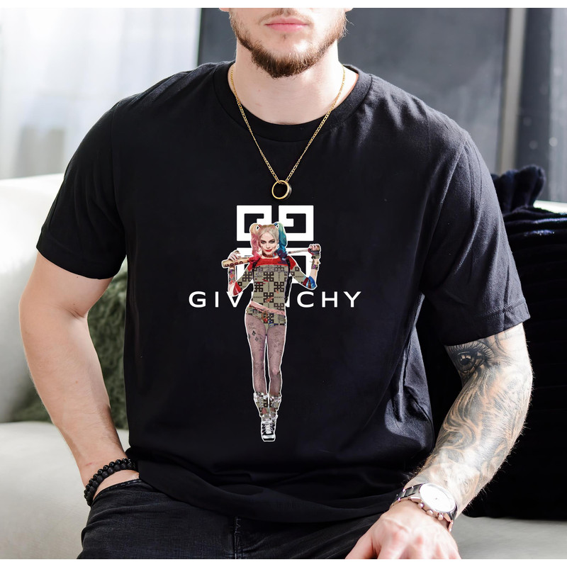 Givenchy Harleyquinn Fan Gift TShirt01black01blackjpg