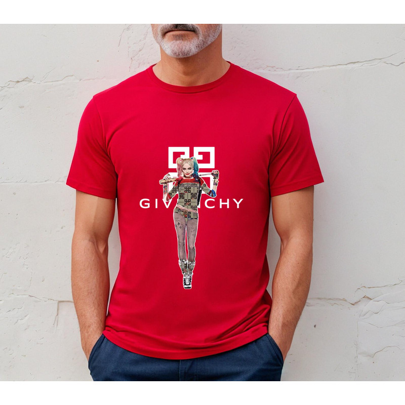 Givenchy Harleyquinn Fan Gift TShirt03red03redjpg