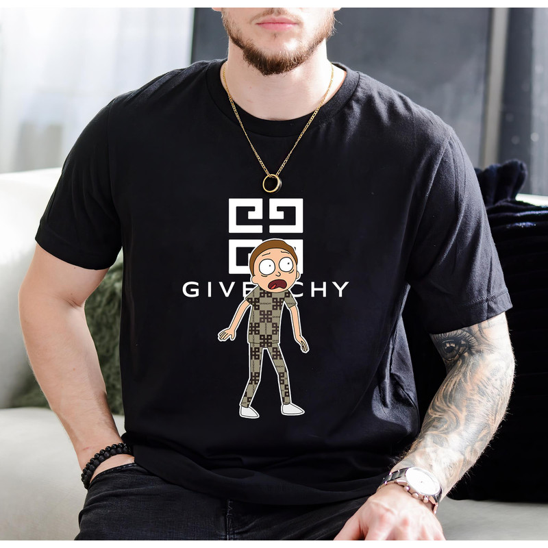 Givenchy Morty Smith Rick and Morty Fan Gift TShirt01black01blackjpg