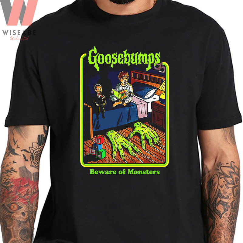 Horror Be Ware Of Monster Vintage Goosebumps Shirtjpg