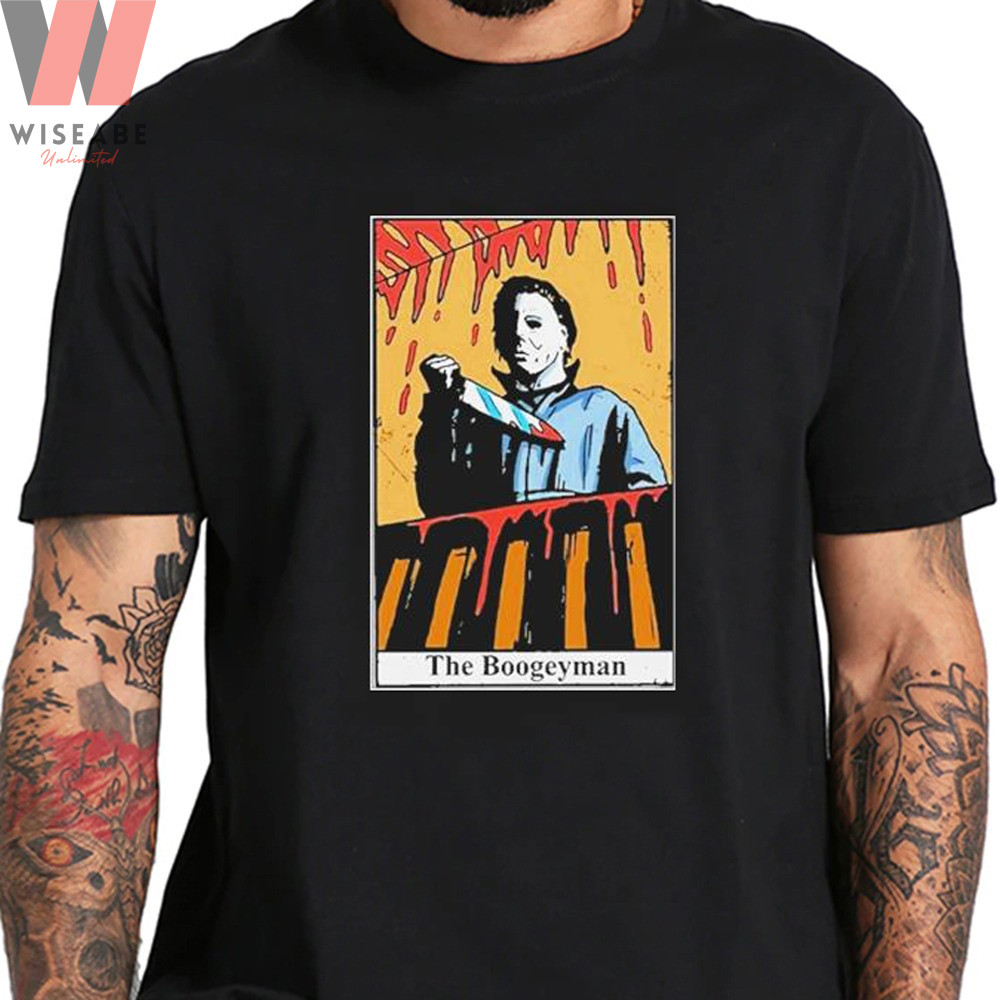Horror The Boogey Man Michael Myers Tarot Card Shirt Halloween Shirtjpg