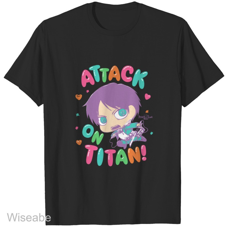 Attack On Titan Season 3 Cute Bubble Type Tshir attack on titan merchandisejpg
