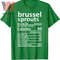 Funny Brussel Sprouts Nutrition Fact Thanksgiving Food T Shirtjpg