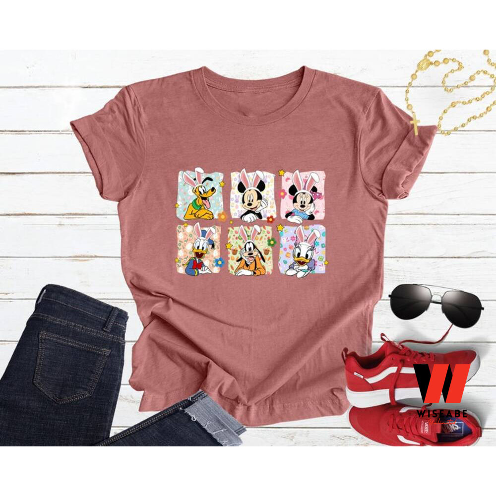 Disney Mickey And Friends Characters Happy Easter Shirt Easter Presents For Adultsjpg