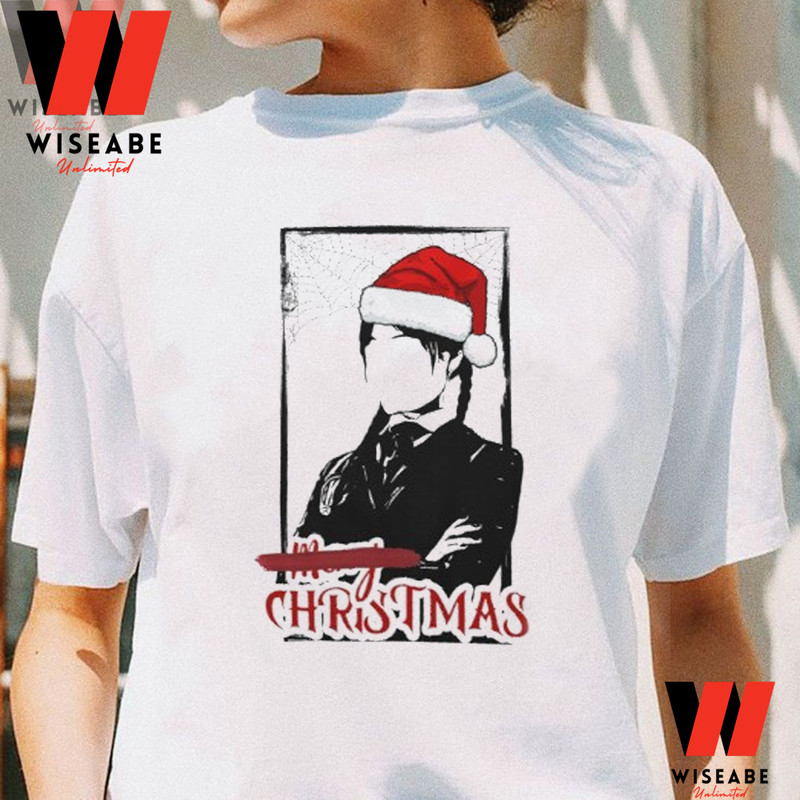 Unique Merry Christmas Wednesday Addams 2022 T Shirtjpg