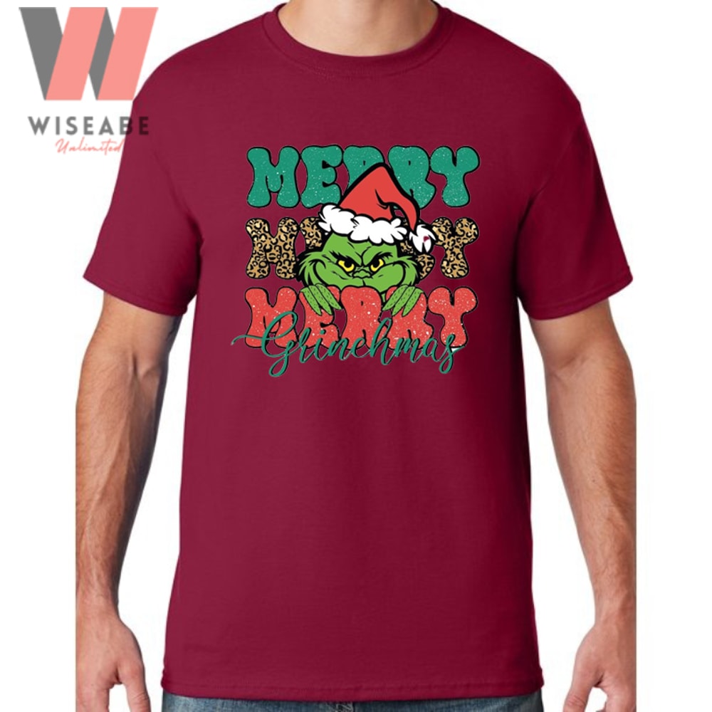 Cute Disney Dr Seuss Merry Christmas Grinch T Shirtjpg