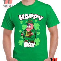 irish green spongebob patrick star happy st patricks day t shirt, saint patricks day gifts