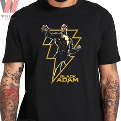 unique dc universe new movie the rock black adam t shirt