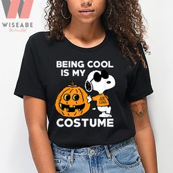 being cool is my pumpkin snoopy costume peanuts halloween shirt